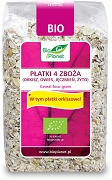 PŁATKI 4 ZBOŻA (ORKISZ, OWIES, JĘCZMIEŃ, ŻYTO) BIO 300 g - BIO PLANET