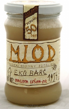 MIOD MALINA LESNA BIO 380 g - EKO-BARC (PATALAS)