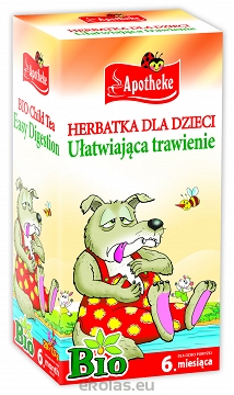 HERBATKA DLA DZIECI - NA TRAWIENIE BIO 20 x 1,5 g - APOTHEKE